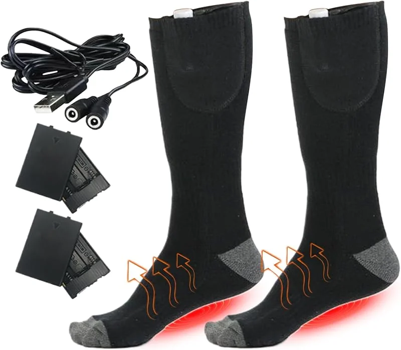 Calcetines calentados lavables cómodos calientapies — Roupa aquecida