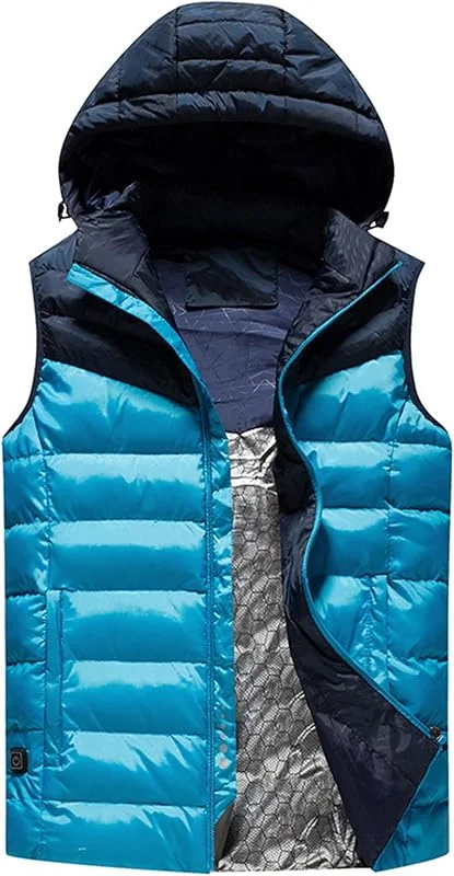 Chaleco de calefacción eléctrica USB para hombres y mujeres, chaqueta calentada para deportes al aire libre de invierno ropa térmica — Cozinha e lar