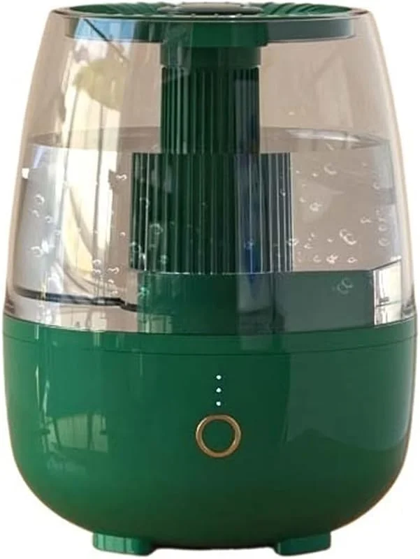 Humidificador de invierno for el hogar, dormitorio, máquina pulverización humectante, purificación aire con carga USB escritorio(Green)