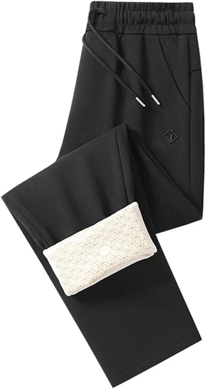 Generico Pantalones deportivos cálidos de invierno para hombre con rodilleras y pantalones calefactados — Roupa aquecida