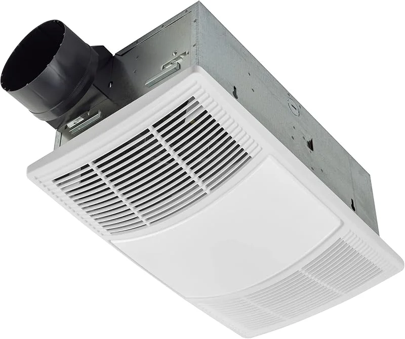 Broan-NuTone BHF80 PowerHeat - ventilador de escape e aquecedor de casa de banho, 80 CFM, 1, 5 sones, cor branca — Aquecimento