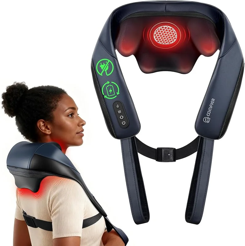 COMFIER Massajador cervical Shiatsu, aquecimento com grafeno