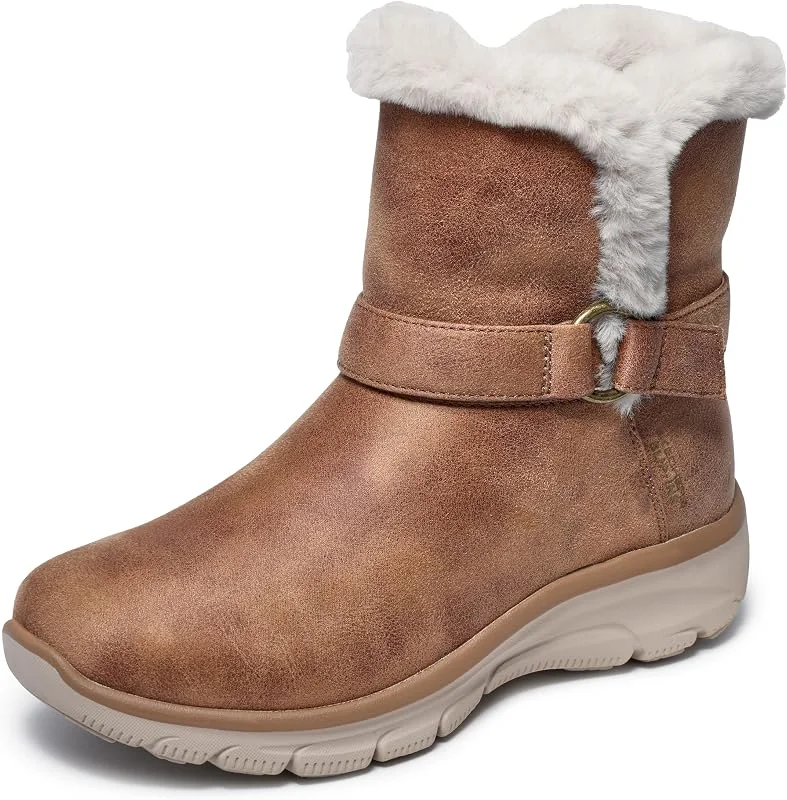 Skechers Easy Going Dreamers Move Botas curtas no tornozeloMulher — Roupa aquecida