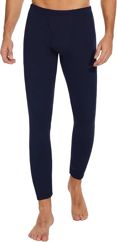 HIPOWER Roupa interior térmica para homem, calças compridas com forro polar, capa base, leggings desportivas pretas, para treino, corrida, caminhadas, ginásio, esqui, pijama — Roupa aquecida