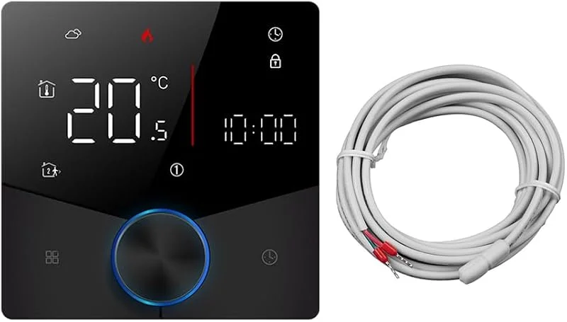 Termostato de Calefacción por Suelo Radiante, Controlador de Temperatura, WiFi, Tuya GB, Termostato de Calefacción Eléctrica, Interruptor de Ahorro de Energía A — Aquecimento