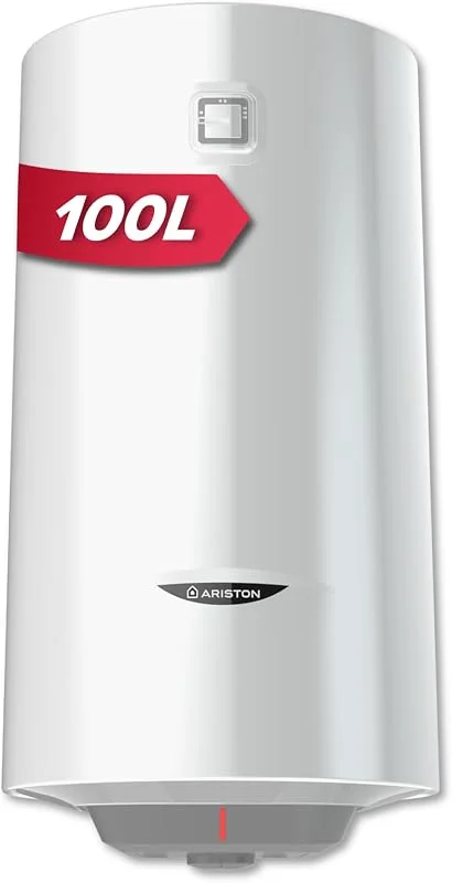 Ariston PRO 1 R 100 litros - Aquecedor de água elétrico vertical de parede - Resistência blindada - Roda de ajuste de temperatura - Projetado para instalar em França — Aquecimento