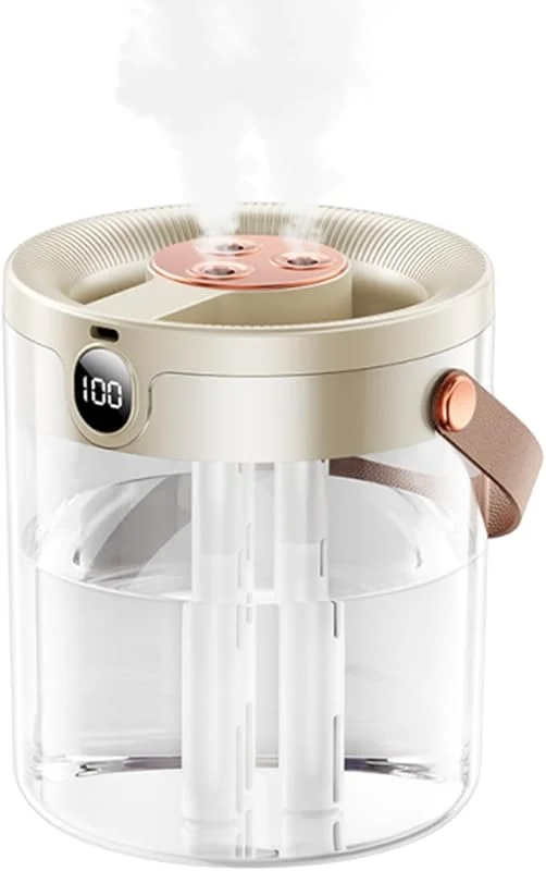 Humidificador De Vapor Frío Humidificador Inalámbrico Con 3 Boquillas Y