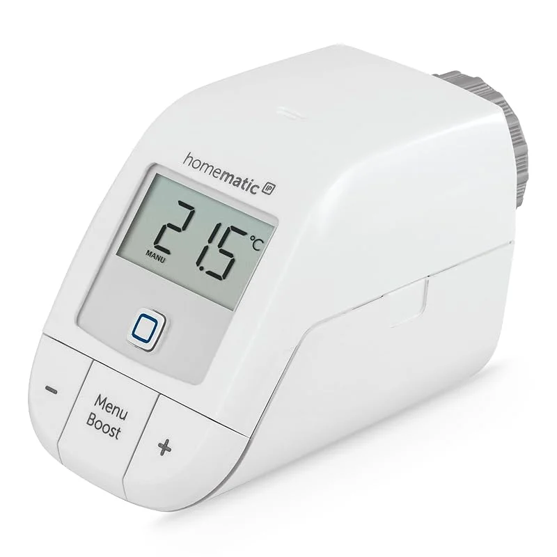 Homematic IP Smart Home 153412A3 -D Termostato digital básico para radiador, Controle por aplicação, Economia de energia — Aquecimento