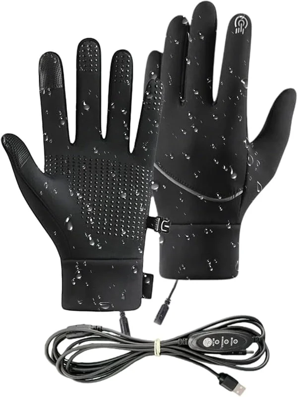 Guantes Calefactables para Mujer Mitones Calefactables USB Impermeables Al — Cozinha e lar