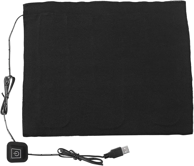 Ejoyous Almohadilla térmica USB, almohadilla térmica eléctrica de 5 V CC de 5 V, almohadilla térmica cálida de invierno con 3 ajustes de calor para aliviar el dolor de cuello, hombros y espalda — Aquecimento