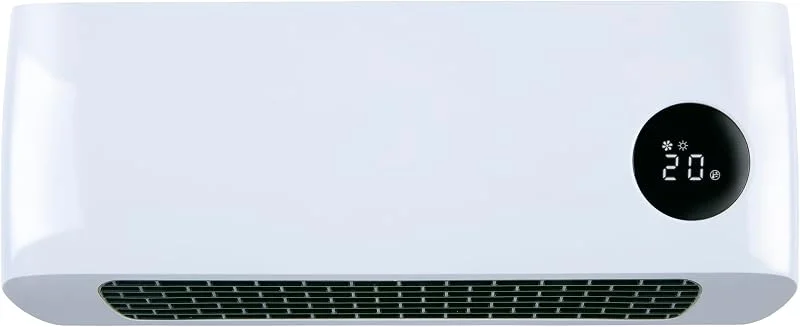 alpina Aquecedor de parede de 2000 W, aquecedor de cerâmica com 2 níveis de potência e temporizador, termostato digital, aquecimento de parede compacto, montagem na parede — Cozinha e lar