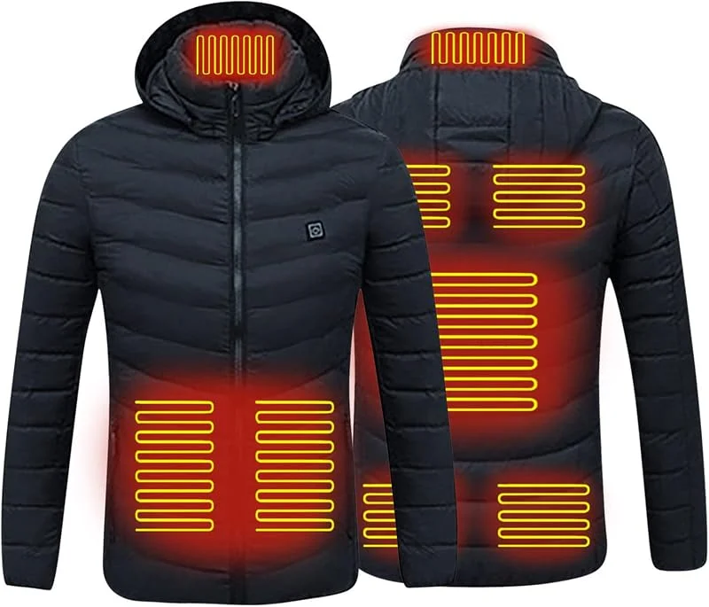 Chaleco Mujer Moda Cardigan Abrigo calefactable para mujer ideal esquí montar al libre chaqueta térmica via exterior cálida — Roupa aquecida