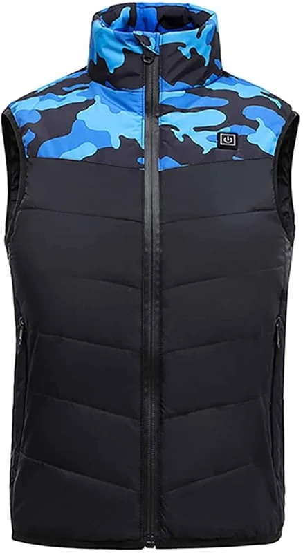 Chaleco Calefactable Chaleco Térmico Electrico Chaleco Calefactor Hombres Mujeres Ropa Calefactable 3 Niveles de Temperatura, Chaquetas con Calefaccion para Acampar, Blue, 140cm — Cozinha e lar