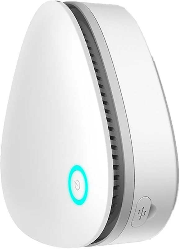 Eliminador de olores portátil con funcionamiento por USB para frigorífico, zapatos, elimina el 99% de los olores del aire de la habitación, ideal para salas de estar, baños, pequeñas áreas (blanco 1 — Humidificador
