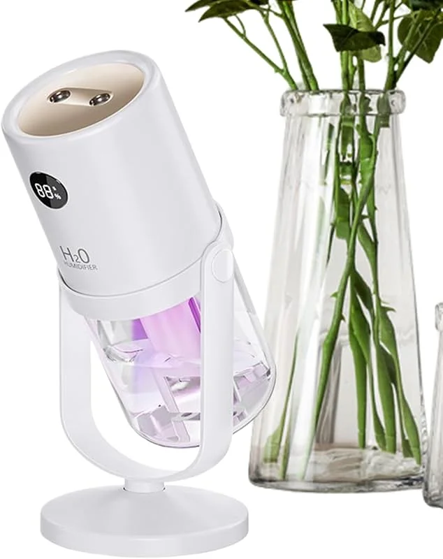 Humidificador Pequeño Humidificador Rotatorio Con Pantalla Digital Y Tanque