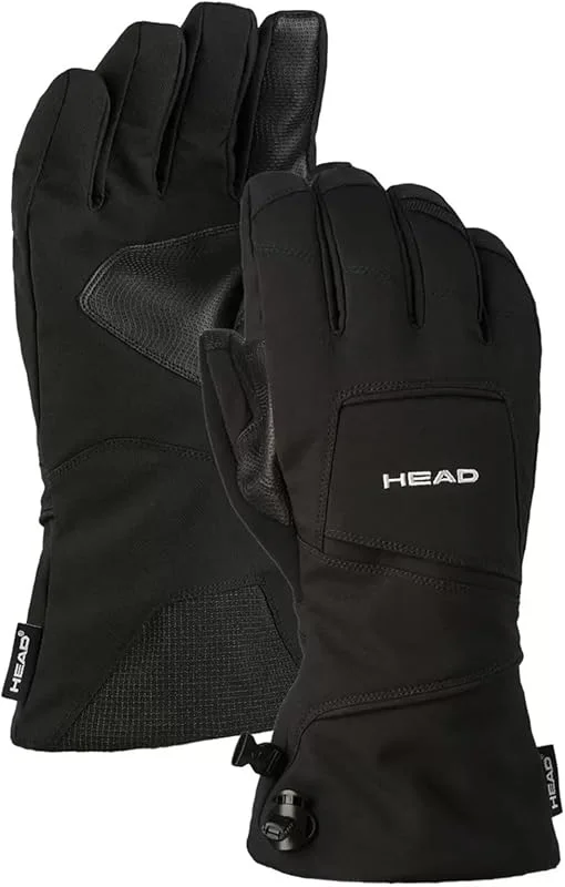 HEAD Guantes de esquí unisex compatibles con pantalla táctil para hombre y mujer, bolsillo de almacenamiento con cremallera, agarre mejorado, comodidad, versatilidad — Cozinha e lar