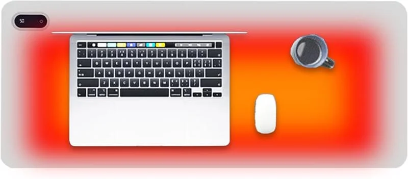 Alfombrilla de escritorio con calefacción, teclado calefactor — Aquecimento