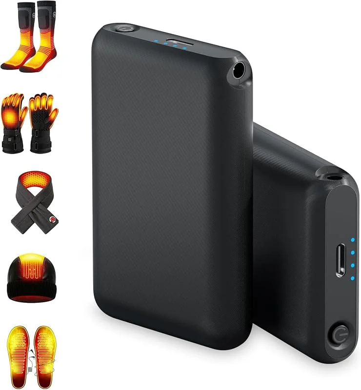Amiable Baterias recarregáveis de polímero de lítio de 7, 4 V e 3000 mAh, embalagem de baterias para pantufas aquecidas, adequadas para luvas aquecidas, meias aquecidas — Roupa aquecida