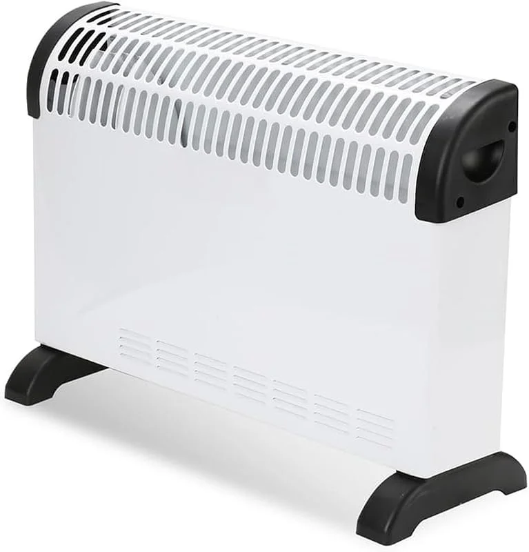 Avilia Convetor elétrico silencioso de 2000 W cozinha elétrica com pés antiderrapantes 3 níveis de calor proteção contra sobreaquecimento ideal para grandes espaços branco