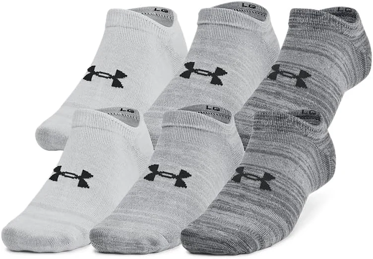 Under Armour Essential No Show Socks 6 Pack meias mulher (pacote de 6) — Roupa aquecida