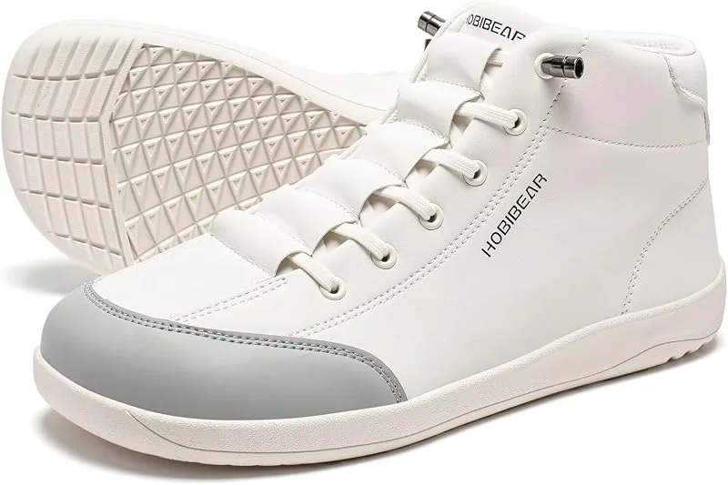 HOBIBEAR Sapatos minimalistas descalços para mulher e homem, zero queda, sapatilhas impermeáveis de largura larga para corrida — Roupa aquecida