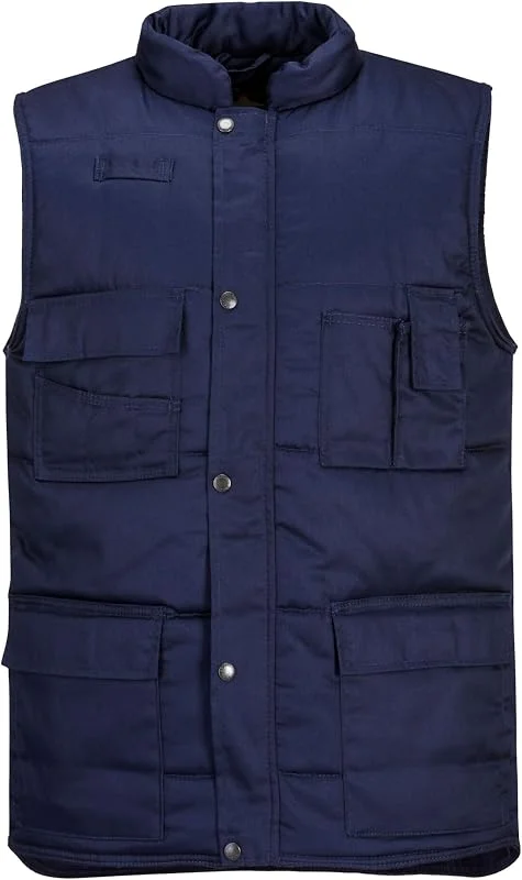 Portwest S414 Colete de calor Shetland frontal com tapeta pontiagudas — Roupa aquecida