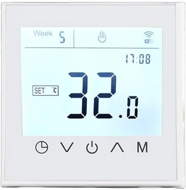Termostato programable con pantalla táctil WiFi para Tuya Smart eléctrico, agua, caldera de gas caliente para sistemas de caldera de agua y gas (calefacción de agua blanca) — Aquecimento