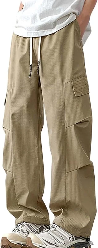 Pantalones cargo informales para hombre, ligeros, holgados, modernos, cómodos, de pierna recta, para llevar todos los días. — Roupa aquecida