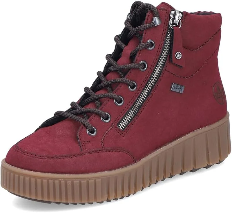 Rieker RiekerTEX Y6104 Botas clássicas para mulher, com palmilha solta, resistente à água — Roupa aquecida