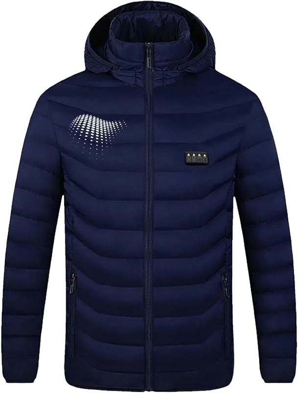 Chaqueta térmica para mujer y hombre, almohadillas térmicas USB para abrigos, impermeable, chaqueta de senderismo de invierno, calentador de cuerpo eléctrico cálido para acampar al aire libre — Roupa aquecida