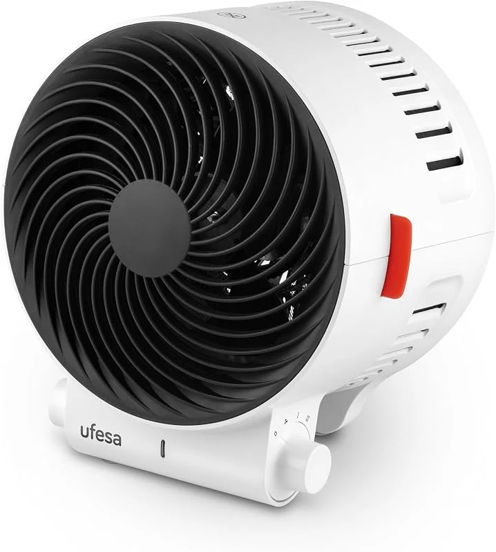 Ufesa Atlas Calefactor Ventilador 2000W con 3 Niveles de Potencia Calor, Frío, Termostato Regulable, Protección de Sobrecalentamiento y Cuerpo en ABS Ignífugo, Calefactor Eléctrico Bajo Consumo — Aquecimento