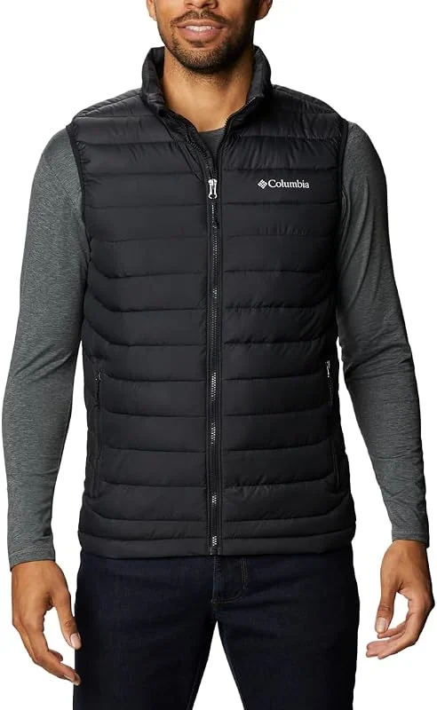 Columbia Powder Lite II Vest, colete acolchoado para homem — Roupa aquecida