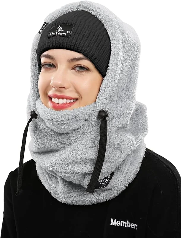 Shy Velvet Balaclava tempo frio máscara anti-vento respirável calcinha pescoço homem inverno gorro mulher térmico inverno para bicicleta motocicleta snowboard esqui ciclismo — Roupa aquecida