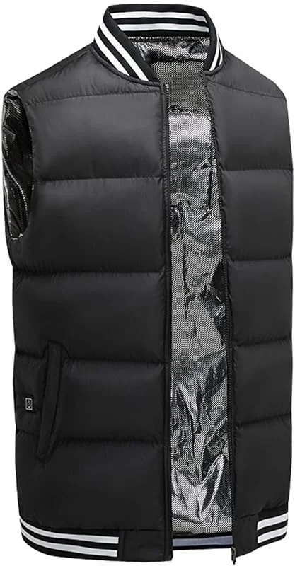 Chaleco calentado chaqueta USB eléctrico calefacción chalecos térmica sin mangas abrigo para hombre ropa para invierno al aire libre — Cozinha e lar