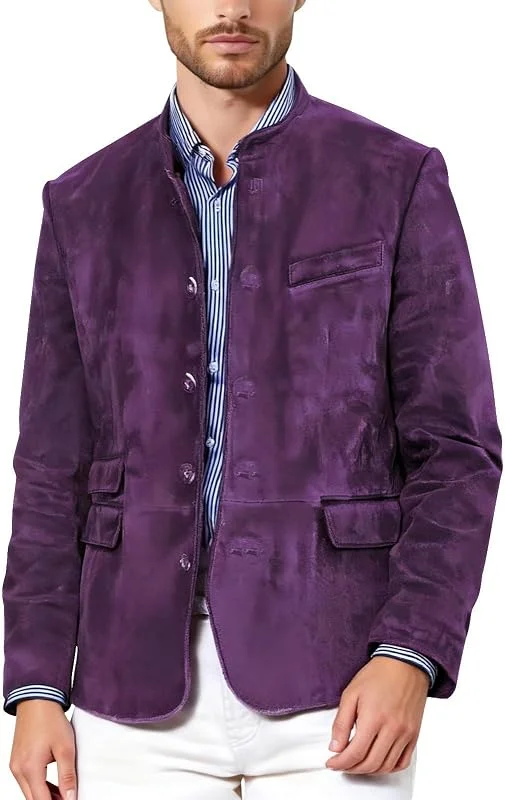 Genérico Chaqueta de traje casual masculina con bolsillos perfecta para uso diario en casa, celebraciones, primavera, verano, otoño e invierno — Roupa aquecida
