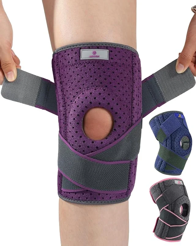 ABYON Joelheiras Menisco e Ligamento Ajustável para Mulheres e Homens Artrite, Lesão de Ligamentos, Rompimento de Menisco, Tendinite, Corrida, Agachamentos, Esportes Dor Articular (2XL, 3XL) — Roupa aquecida