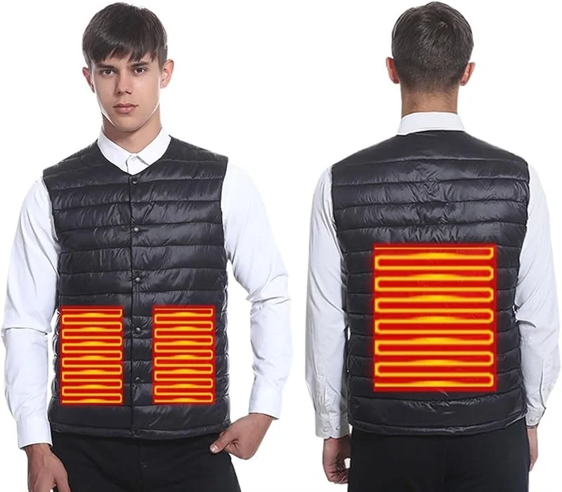 Chaleco calefactable con 3 Niveles de calefacción for Actividades al Aire Libre, Senderismo, esquí y Acampada en Invierno. No Requiere batería.(3XL(75-82.5kg)) — Cozinha e lar