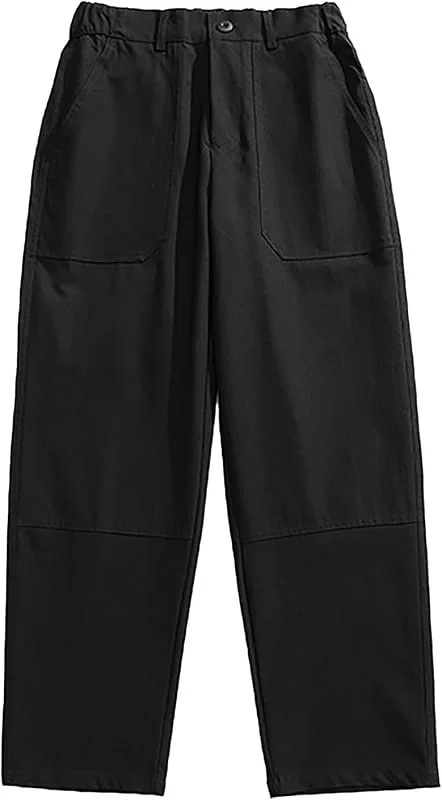 Pantalones sueltos para hombre con cintura plisada y expandible, corte clásico, pantalones calefactables para hombre — Roupa aquecida