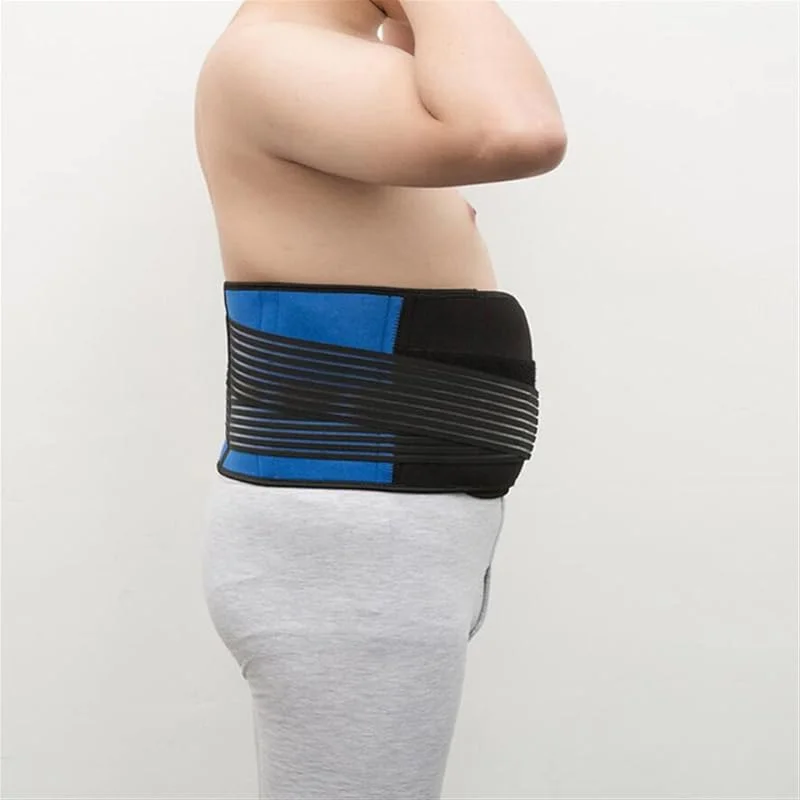 Tamanho grande 5XL 6XL faixa lombar corretiva da postura da cintura masculina faixa lombar corretiva da postura da cintura feminina faixa de massagem para aliviar a dor lombar baixa (5XL — Roupa aquecida