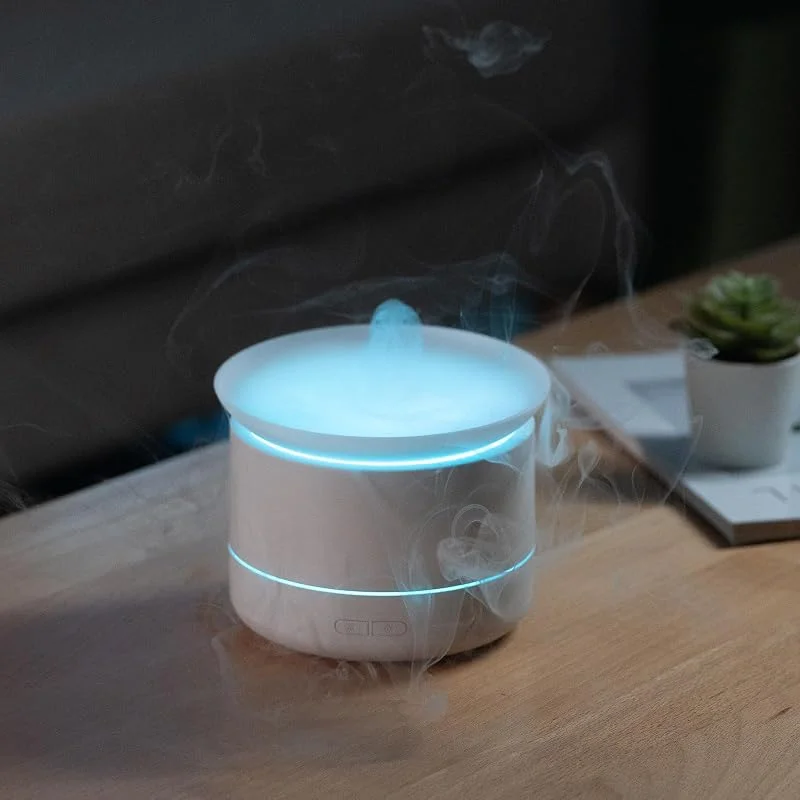 Eiifiter Difusor de óleo essencial de 200 ml, difusores silenciosos de aromaterapia para óleos essenciais, humidificador de ar de névoa fria, difusor de óleo ultrassónico, luz de 7 cores para