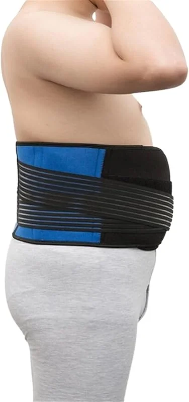Tamanhos grandes S-6XL faixa lombar mulheres e homens cinto de descompressão lombar ajustável corretor de postura cintura - costas treinador de cintura desportivo para uso diário (6XL) — Roupa aquecida