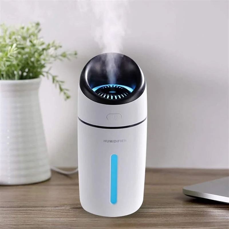 XMING Humidificadores pequeños de niebla fría de 320 ml, silencioso, USB de escritorio, apagado automático, humidificador de aire para coche, bebé, dormitorio, viajes, oficina y hogar