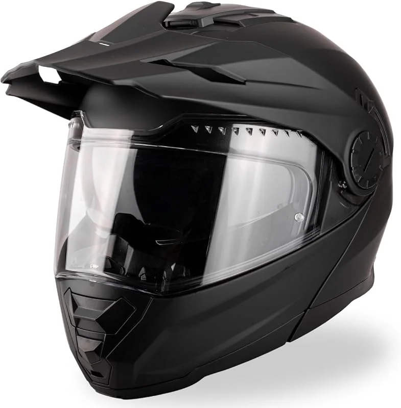 VINZ Prado Capacete Enduro e modular, capacete rígido com viseira solar integrada, homologado ECE 22, 06, capacete de mota integral, tamanhos XS-XXL — Cozinha e lar