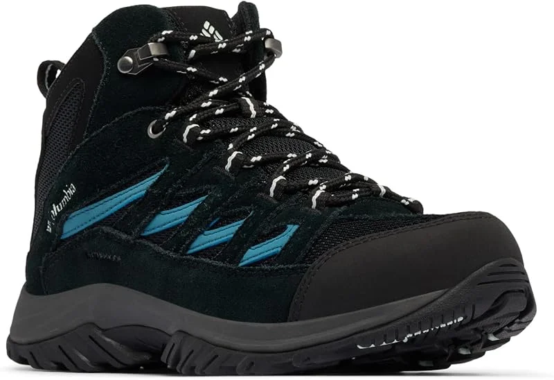 Columbia Crestwood Mid Waterproof, botas de montanha de caminhadas e trekking para mulher — Roupa aquecida