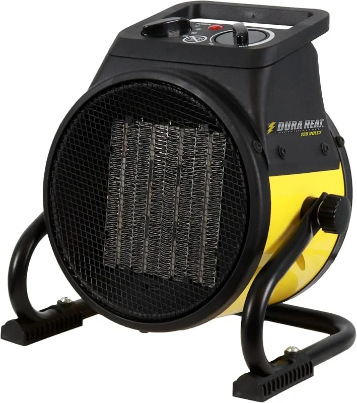 Dura Heat EUH1465 Aquecedor de ar forçado, base pivotante 5, 120 BTU, cor amarela — Aquecimento