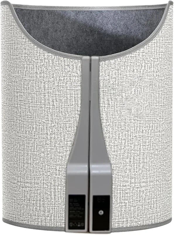 Aquecedor de pernas portátil com manta macia para debaixo da secretária, para pernas, pés e joelhos, pequeno aquecedor para interiores para pés sobreaquecidos (cinzento, 120 x 50 cm) — Aquecimento