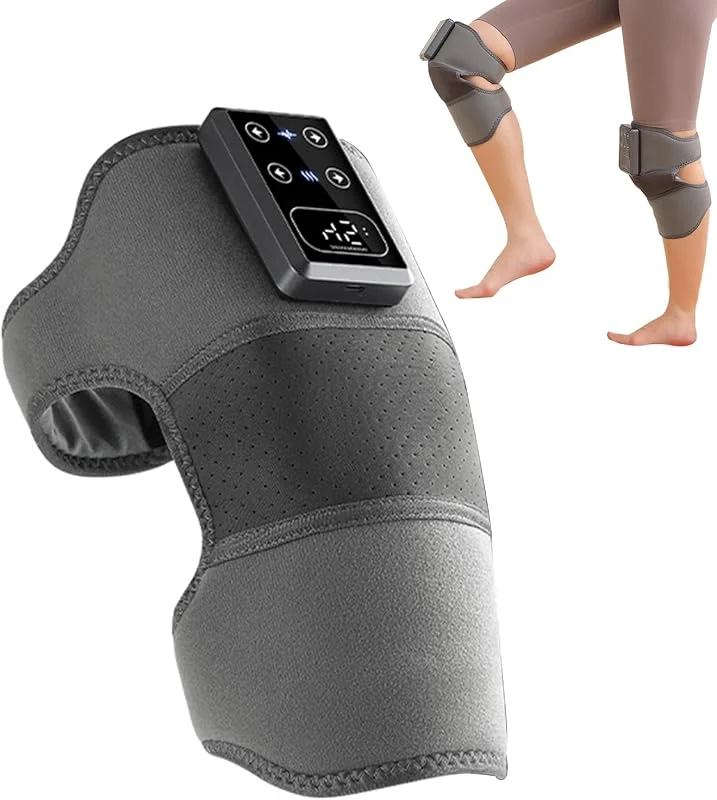 Almohadilla térmica de masaje de rodilla, masajeador de rodilla calentado, rodillera eléctrica, Rodillera de masaje de diseño inalámbrico para codos, pantorrillas, medias, b — Roupa aquecida