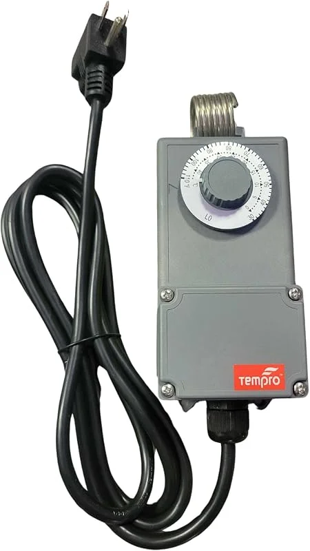 TP518C Termostato de voltaje de línea con clasificación Ag, calefacción y refrigeración, etapa única, -1.1 °C a 43.3 °C, enchufe Piggyback — Aquecimento