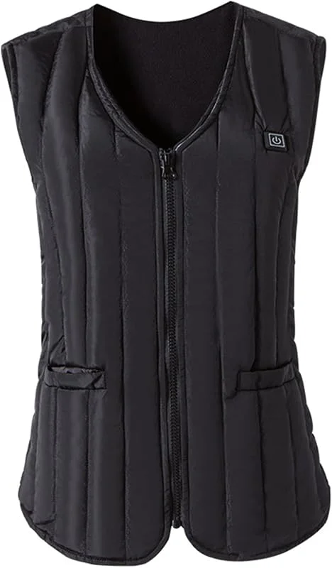 Generic Chaleco calentado de las mujeres chaqueta con calefacción USB temperatura ajustable eléctrico calentado chaleco térmico eléctrico chaleco eléctrico — Cozinha e lar