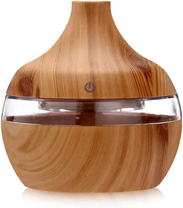 BUPEI Pequeño purificador de Aire en el hogar Abdominales Humidificador de difusor de Aroma Material DIRIGIÓ Luz de Noche USB (Color : White)
